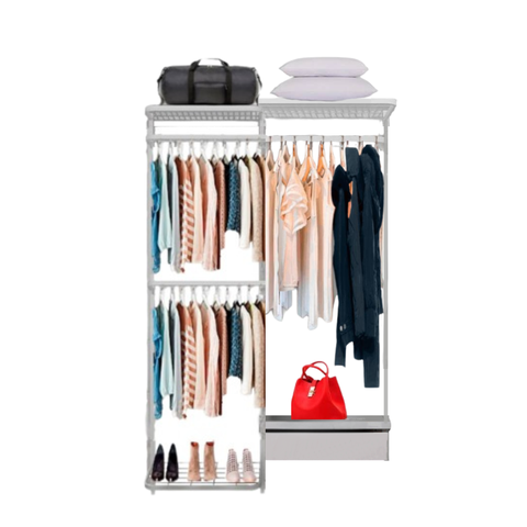 Closet Aramado - Linear Clr 371 com Gaveta - 1,30m - Branco