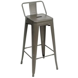 Banqueta Tolix Atlas Alta com Encosto:bronze