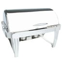 Ver mais imagens de Rechaud Inox 9 Litros Top Luxo Tampa Giratória Panelas Banho Maria 3 Cubas Buffet 1/3 RB2301-03
