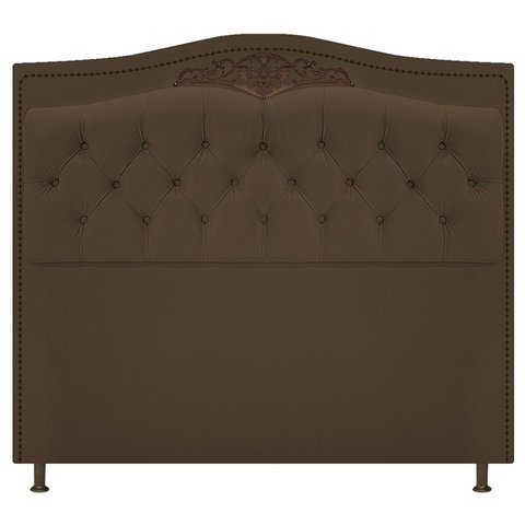 Cabeceira Imperio 100 cm Suede Marrom