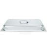 Rechaud Inox 9 Litros Top com Pé Chanfrado Panelas Banho Maria 2 Cubas Buffet 1/2 F533-02 - 9