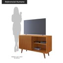 Ver imagem 4 de Rack para TV até 43 Polegadas com 1 Porta de Correr Retrô Multimóveis Crjcm-RCK004 Cinamomo