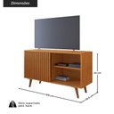 Ver imagem 3 de Rack para TV até 43 Polegadas com 1 Porta de Correr Retrô Multimóveis Crjcm-RCK004 Cinamomo