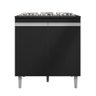 Balcão para Cooktop Andréia 2 Portas Preto Ajl - 1