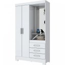 Ver imagem 3 de Guarda-Roupa 2 Portas 3 Gavetas Briz