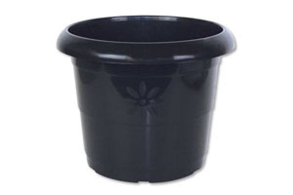 Vaso Plástico 36 x 30 cm - 15 Litros Cor Preto - 10 Unidades - 1