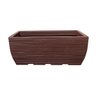 Vaso Jardineira Resina Polietileno 60x25 Cm Marrom Chocolate - 1