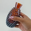 Ver imagem 4 de Vaso Maou Decorativo Cachepô Lustrado Vidro 14x8x8cm Marrom