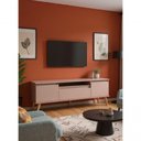 Ver imagem 1 de Rack para TV Dallas 180cm MDF Retrô com Portas Basculantes Rosa On Móveis