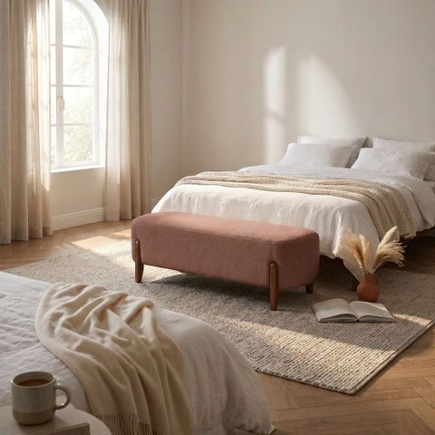 Recamier Puff 140 cm Royale Bouclê B05 - D'Rossi