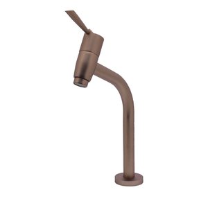 Torneira Lavatório Bancada Baixa Pia Cuba Banheiro Cobre Fosco 1/4 de Volta Alavanca Luxo