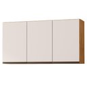 Ver imagem 1 de Armario Aereo 3 Portas 118 cm Suecia Cedro Areia Rudk