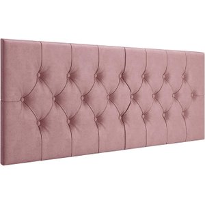 Cabeceira Dubai P/ Cama Box Casal Capitonê 1,40 Cm - Rosê
