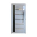 Ver imagem 1 de Porta Pivotante de Alumínio Branco Com Vidro e Puxador CMC Classic - Lado Esquerdo - 2.10(A)X1.20(L)