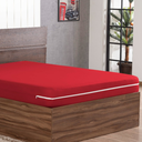 Ver imagem 1 de Capa de Colchão Casal King em Malha com Zíper Estilo e Praticidade:vermelha