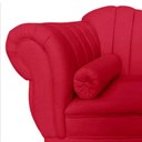 Ver mais imagens de Recamier Decorativo Divã Amsterdã 187cm Lado Direito Suede Vermelho