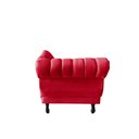 Ver imagem 7 de Recamier Decorativo Divã Amsterdã 187cm Lado Direito Suede Vermelho