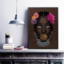 Ver imagem 2 de Quadro Decorativo Escrava Anastácia 45x34cm - com Vidro:madeira Branca