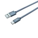 Ver imagem 1 de Cabo USB Tipo C 2 Metros Nylon Cor Chumbo i2Go Pro