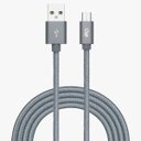 Ver imagem 1 de Cabo Micro-usb 2 Metros Nylon Cor Chumbo I2go Pro