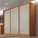 Ver imagem 4 de Guarda Roupa Casal Lôgan Plus 3 Portas 4 Gavetas Cinamomo Fendi - Novo Horizonte