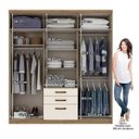 Ver imagem 5 de Guarda-roupa Casal 6 Portas 3 Gavetas Econ Henn