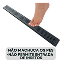 Ver imagem 4 de Ralo Grelha em Alumínio Anti Inseto 10x100cm com Suporte Preta