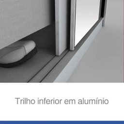 Guarda-roupa Solteiro com Espelho 2 Portas de Correr Alegro Henn - 10 Guarda-roupa Solteiro com Espelho 2 Portas de Correr Alegro Henn - 10