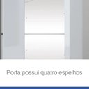 Ver mais imagens de Guarda-roupa Solteiro com Espelho 2 Portas de Correr Alegro Henn