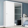 Guarda-roupa Solteiro com Espelho 2 Portas de Correr Alegro Henn - 1