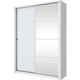 Guarda-roupa Solteiro com Espelho 2 Portas de Correr Alegro Henn - 3 Guarda-roupa Solteiro com Espelho 2 Portas de Correr Alegro Henn - 3