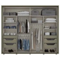 Guarda Roupa Casal 2 Portas 6 Gavetas Cavic Henn - 2