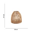 Ver imagem 2 de Lanterna Em Rattan 30X26Cm