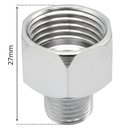 Ver imagem 2 de Bucha Redução Latão Cromado Markemis 1/2" Fêmea X 1/4" Macho - Mk2310