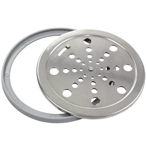 Grelha De Banheiro 16cm Ralo Com Fecho Grelha Inox Jackwal - 2