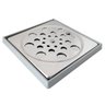 Ralo Quadrado de Banheiro com Fecho Grelha de Inox Jackwal - 1