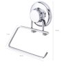 Suporte para Papel Higiênico com Ventosa Inox Banheiro Casa - 3