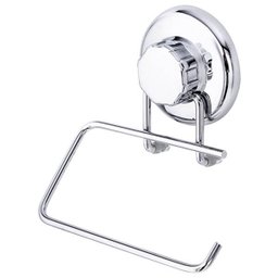Suporte para Papel Higiênico com Ventosa Inox Banheiro Casa - 1