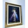 QUADRO JESUS MISERICORDIOSO GRANDE COM VIDRO E MOLDURA - 3