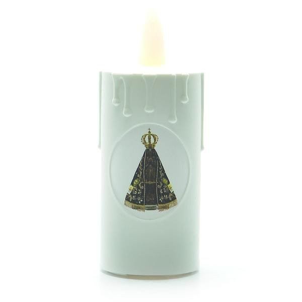 VELA ELETRÔNICA BRANCA NOSSA SENHORA APARECIDA - 1