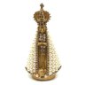 Imagem de Nossa Senhora Aparecida Perolas Dourada Resina 17 cm - 1