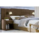 Ver imagem 1 de Cabeceira Cama Box Madeirado Casal/Queen Havana Plus c/ 2 Gavetas Ébano - Santos Andirá