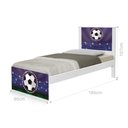 Ver imagem 1 de Cama Solteiro com Cabeceira Adesivada Copa Futebol Estádio