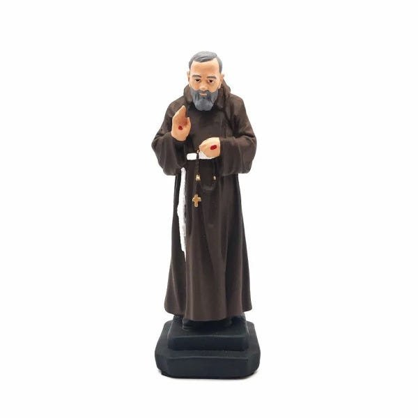 Imagem de Padre Pio Sem Luvas Gesso 20 cm - 2