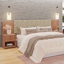 Ver imagem 4 de Cabeceira Box Ouro New Regulável 2 Mesas de Cabeceira 100% Mdf Tuboarte