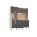 Ver imagem 1 de Cozinha Compacta Select C- 6 Portas e 2 Gavetas 178x194 Avena-grafito - Demóbile