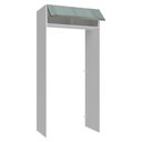 Ver imagem 5 de Porta-geladeira 103 Cm 1 Porta Basculante Branco/cinza Lux Madesa