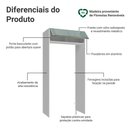 Ver imagem 3 de Porta-geladeira 103 Cm 1 Porta Basculante Branco/cinza Lux Madesa