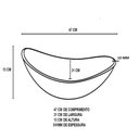 Ver imagem 2 de Cuba De Vidro Oval 47cm + Valvula + Torneira Cascata
