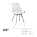 Ver imagem 5 de KIT - 5 x cadeiras Leda - Branco